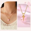 Attop First Day of Preschool/Kindergarten, Pink Butterfly Necklace Back to School Gifts for Kids Girls - 3 of 4