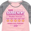 Girls' - Barbie - Barbie News Weather Forecast Sun! Everyday Shirt Tail Raglan Graphic T-shirt - 2 of 4