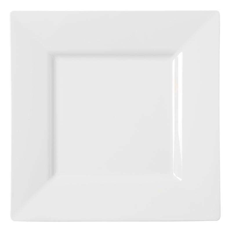 Smarty Had A Party 6.5" White Square Plastic Cake Plates (120 Plates), 1 of 6