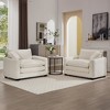 Corduroy Armrest Sofa Set with Two Single Sofa, Ideal for Bedroom and Office - 3 of 4