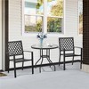 Yaheetech 31.5inch Outdoor Patio Round Bistro Table Black - 4 of 4