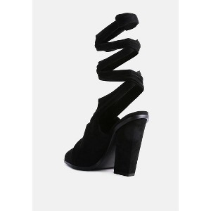 Mama Fav Lace Up Block Heel Mules Women - 1 of 4