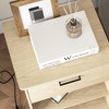 Resenkos Wood Nightstand With Charging Station, Bedside Table With Wood Drawers And Open Shelf, Night Stand With Storage For Bedroom, - 4 of 4
