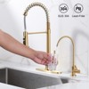 WOWOW 2-in-1 Kitchen Faucet Set, SUS 304 Stainless Steel Pull Down Faucet with Drinking Water Faucet - 3 of 4
