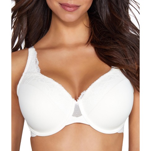 Olga Women's No Side Effects Underwire Contour full cover Bra in White size  38D