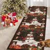 Christmas Snowman Area Rug – Washable, Non-Slip, Low Pile Throw Rug for Christmas Decorations & Living Room - 3 of 4