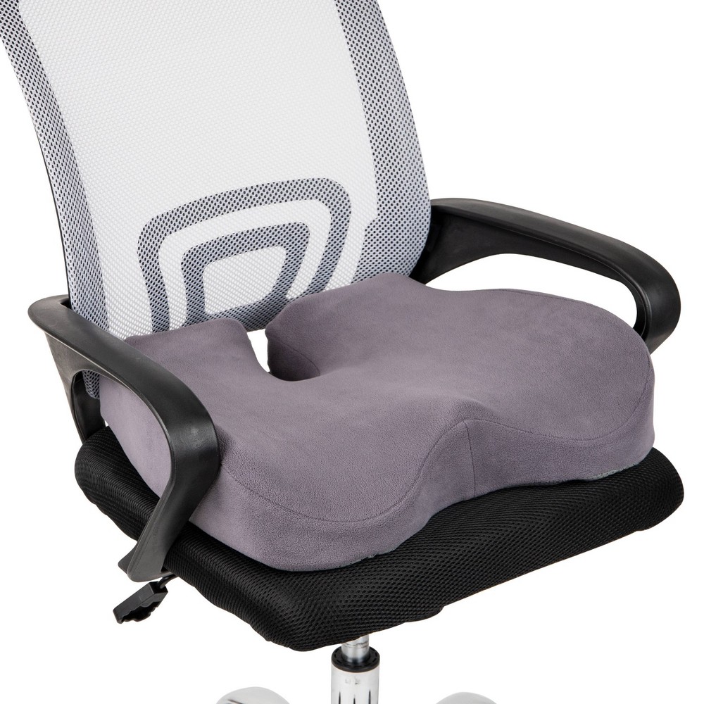 Photos - Accessory Mind Reader Harmony Collection Orthopedic Removable Seat Cushion Gray