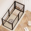 FURNIinspire Pet Crates And Houses Iron Dog Kennel Puppy Playpen With Top For Small Dogs, Indoor Dog Cage House, Black, 47.2"*22"*24" - 4 of 4
