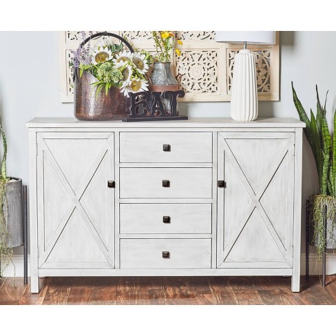 White and deals wood buffet