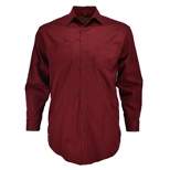 Falcon Bay Men's Cotton Works Performance Solid Long Sleeve Sport Shirt