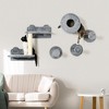 PawHut 5PCs Cat Wall Shelves, Pet Wall-mounted Climbing Shelf Set, Kitten Activity Center with Condo, Cushion, Scratching Post, Platform, Gray - 2 of 4