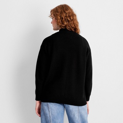 Women's Rosette Sweater Bomber Jacket - Future Collective