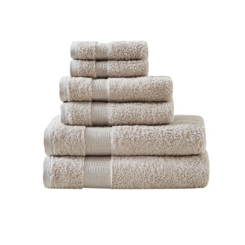 6pc Luce Cotton Bath Towel Set Sand : Target