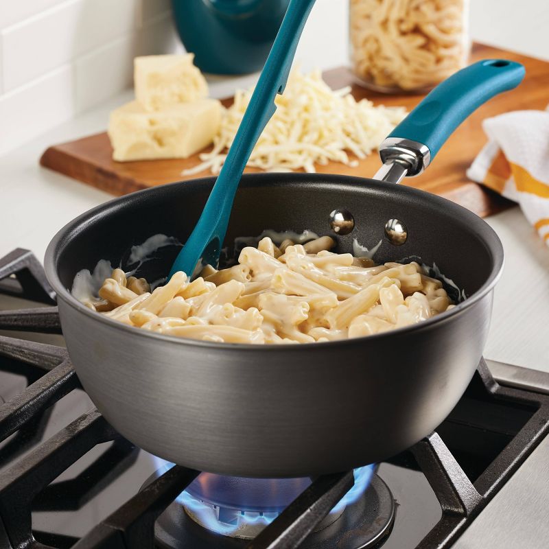 Rachael Ray Create Delicious 3qt Hard Anodized Nonstick Everything Pan with Lid Gray, 3 of 6