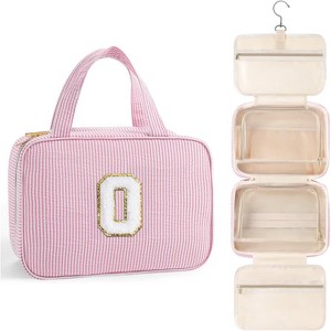 Toiletry Bag Men Hanging Compact Large Travel Initial Makeup for Women Teen - 1 of 4