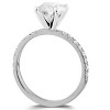 Pompeii3 2 Ct Diamond Engagement Accent Ring 14k White Gold Lab Created - 3 of 4
