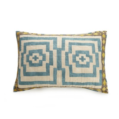 Hypnotic Blue and White Cotton Full Quilt Set