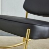 Vynxaria material cushioned rocking chair - 3 of 4