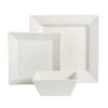 Gibson Everyday Hard Square 12 Piece Fine Ceramic Dinnerware Set in White - 2 of 4