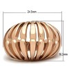 Slickblue Women's Rose Gold IP Plated Brass Ring - Minimalist No-Stone Band, Sleek & Modern Jewelry, Size 5-10 - 3 of 4