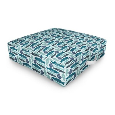 Coastl Studio Reef Fish Outdoor Floor Cushion - Deny Designs