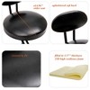 SKRAN Armless Velvet Barstools with Back Set of 2 Upholstered Counter Height Barstools with Metal Frame for Kitchen, Dining, and Living Room - 4 of 4