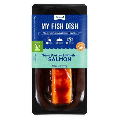 My Fish Dish Bristol Seafood Frozen Maple Bourbon Salmon - 7oz