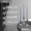 10 inch Taper Candles Set of 4 - Dripless Taper Candles and Unscented Candlesticks - Perfect as Dinner Candles and Household Candles - 3 of 4