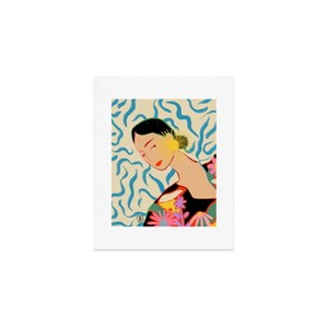 Deny Designs Sandrapoliakov Smiling Woman and Sunshine Art Print - 1 of 4