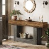 Hommoo 63" Farmhouse 2-Tier Console Table - 2 of 4