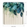 LunaLulinlk Peacock Feather Shower Curtain Fabric Bathroom Curtain with 12 Hooks - 2 of 4