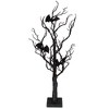 Northlight LED Lighted Glittered Halloween Tree with Bats - 26.5" - Orange Lights - 4 of 4