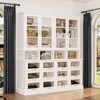 Famapy Multi-Functional Kitchen Cabinet & Pantry,Large - Capacity Food Storage Cabinet with Glass Doors,Easy Organization & Display for Home Kitchen - 2 of 4