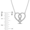 EVERLY JEWELRY | Sterling Silver 1/10 CT TDW Diamond Heart Pendant with Chain - 2 of 4