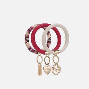 MKF Collection Jasmine 3 Piece Bangle Wristlet and Keychain Set by Mia K - 1 of 3