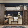 Polibi Queen Loft Bed with Built-in Wardrobe, Desk, USB Charging Headboard & Storage Shelf - 2 of 4