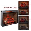 ORRD 65" Fireplace TV Stand for 75" TVs w/ 28" Electric Fireplace & LED Lights – Modern Entertainment Center - 2 of 4