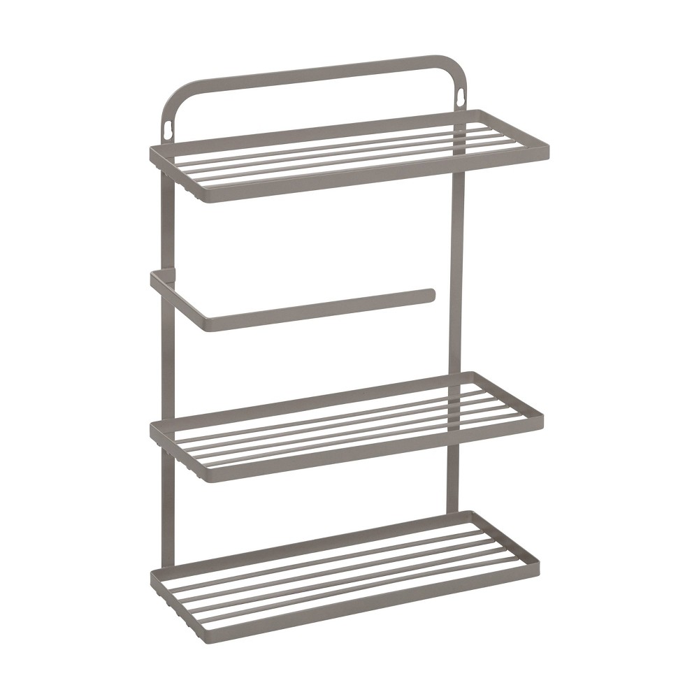 Photos - Other Accessories Honey-Can-Do Flat Wire Over the Door Organizer - Gray