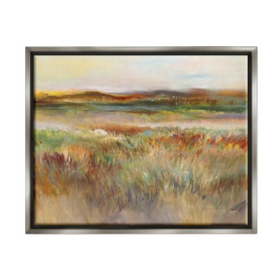Stupell Industries Countryside Grassland Nature View Framed Canvas