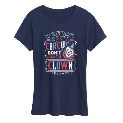 Women's - Instant message - Don't Clown Short Sleeve Graphic T-Shirt