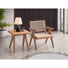 NicBex Modern Casual Rattan Dining Chairs Set,Mid-Century Kitchen Chairs,Small Accent Chairs for Dining Room,Living Room - 3 of 4