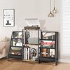 MOEPISY Record Player Stand with Vinyl Storage, Record Player Table with Vinyl Record Storage Up to 280 Albums - 3 of 4