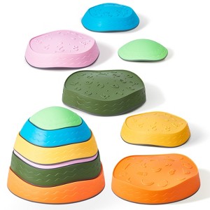 VEVOR Balance Stepping Stones for Kids, 6 PCS, Up to 220 lbs, Non-Slip Toddlers Sensory Stepping Stones, Toys for Children Aged 3 4 5 6 7 8+ - 1 of 4