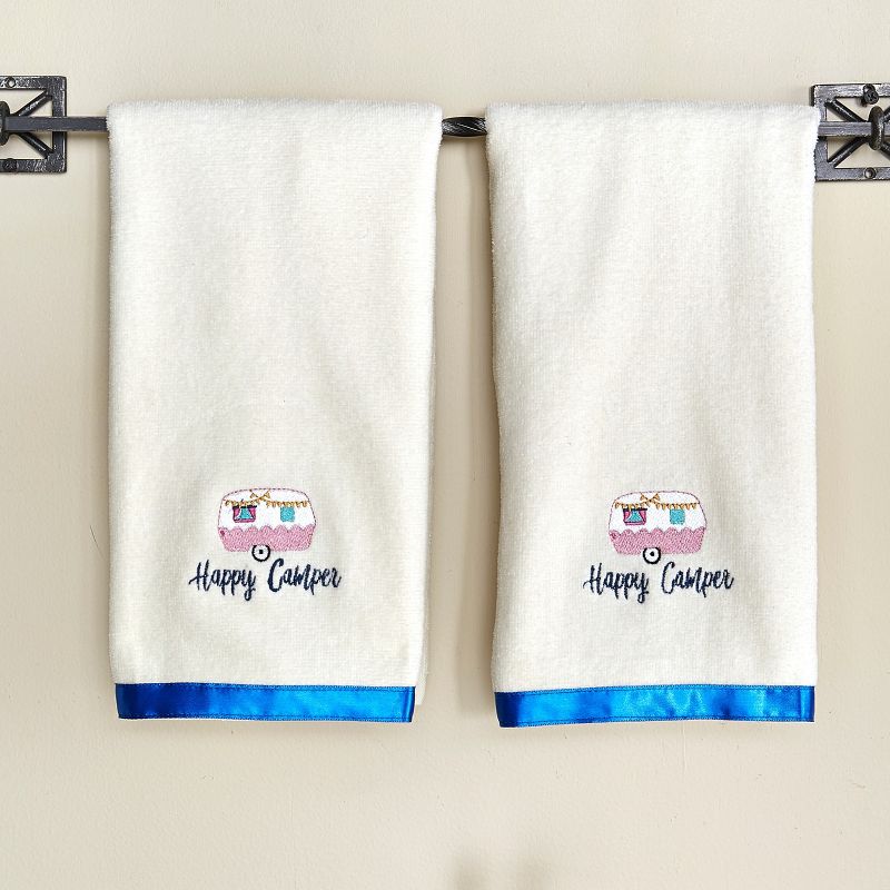The Lakeside Collection Glamper Bathroom Collection - Set of 2 Hand Towels 2 Pieces, 4 of 9