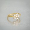 Jewelry Avalanche 14K Gold Flower-Star CZ Nose Hoop Ring, 20G, 8mm, Twist-open - 2 of 4