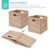 Best Choice Products 13x13in Hyacinth Storage Baskets, Set of 5 Multipurpose Collapsible Organizers - 3 of 4