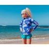 City Threads USA-Made Girls UPF 50+ Printed Long Sleeve Rashguard Tee - image 2 of 3