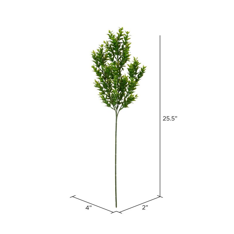 Vickerman 22" Artificial UV Coated Bush with Mini Purple Flowers and Greenery., 5 of 8