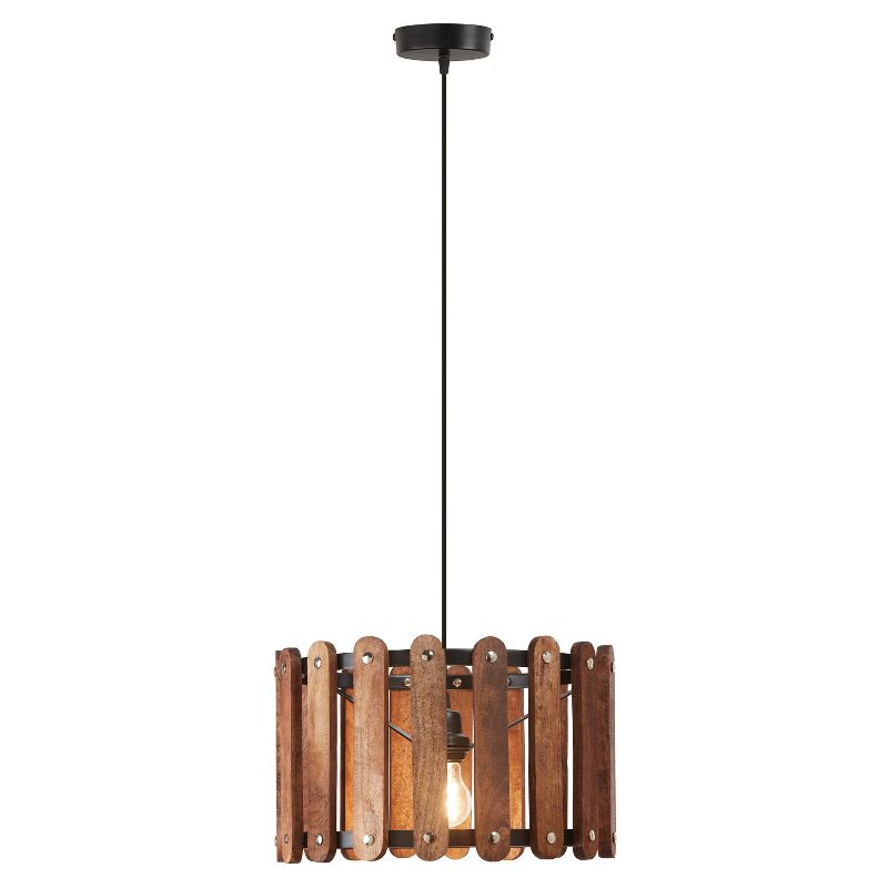 16&#34; Wendy Metal and Wood Pendant Ceiling Light - River of Goods, 1 of 10