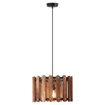 16" Wendy Metal and Wood Pendant Ceiling Light - River of Goods